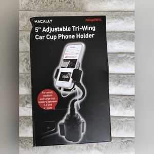 5" Black Adjustable Car Cup Phone Holder